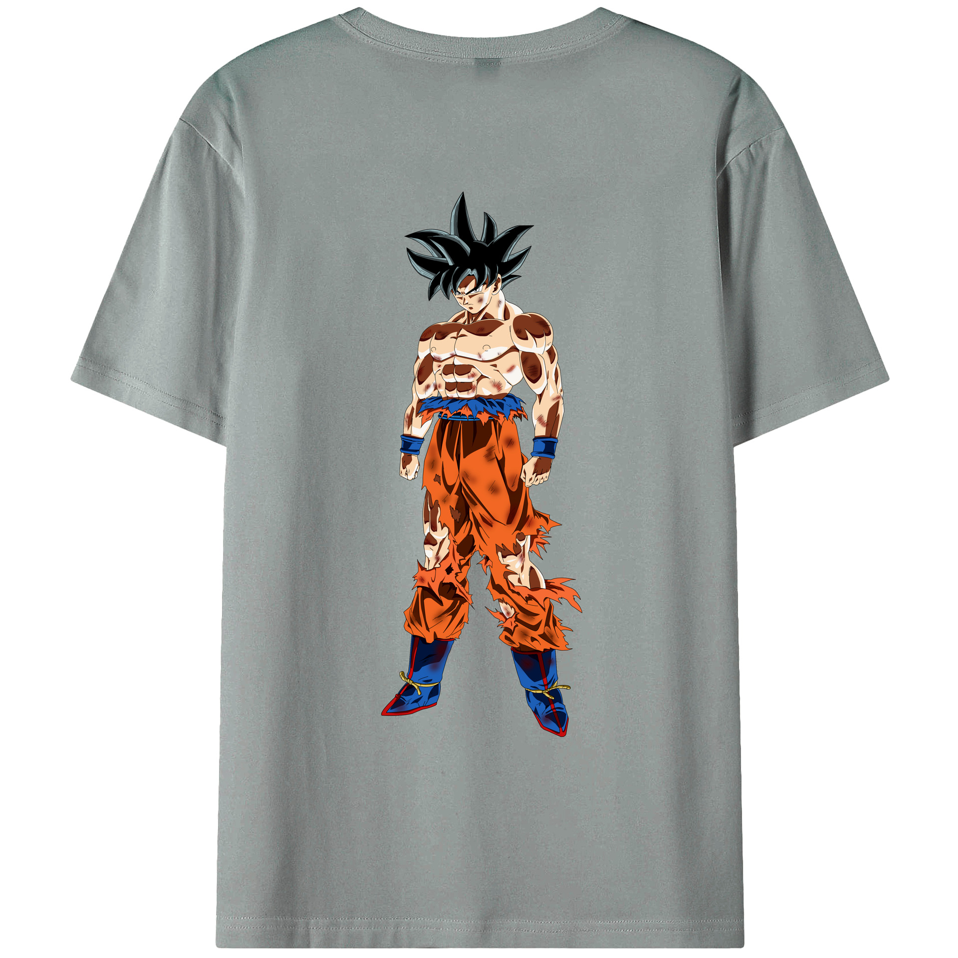 （画像用） ドラゴンボール 孫悟空（そん ごくう）Son Goku カカロット DRAGON BALL Kakarotto 綿100％ メンズ半袖Tシャツ（バックプリント） 通気性